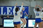 VB vs MHC  Wheaton Women's Volleyball vs Mount Holyoke College. - Photo by Keith Nordstrom : Wheaton, Volleyball, VB